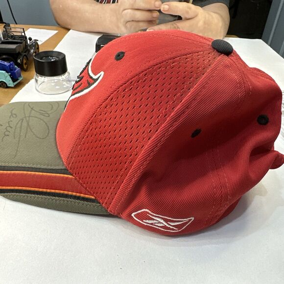 Tampa Bay Buc Hat Signed By Mike Allstot Autograph Reebok Buccaneers - Picture 2 of 5